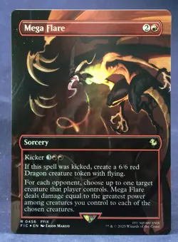 Mega Flare (Borderless FOIL) MTG Commander: Final Fantasy - NM - Image 1