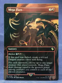 Mega Flare (Borderless FOIL) MTG Commander: Final Fantasy - NM - Image 3