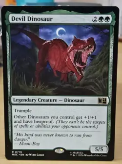 Devil Dinosaur Commander: Marvel Super Heroes Foil - Image 1