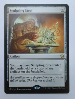 MTG Sculpting Steel (C21) Commander 2021 Regular Rare 261 - Image 1