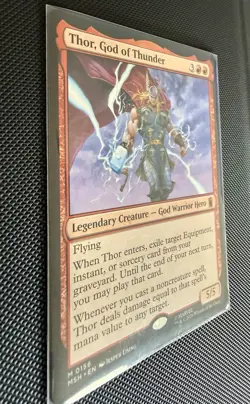 Thor, God of Thunder Mythic Regular 0156 Marvel Super Heroes MTG ENG 5/5 - Image 4