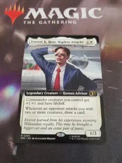 Mtg. Everett K. Ross, Hapless Attache. Extended Art. Commander: MSH. Pack Fresh - Image 1