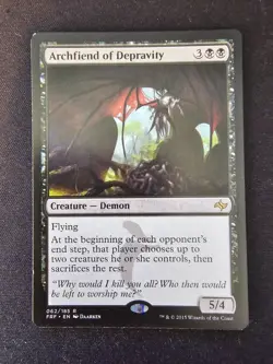 Archfiend of Depravity 62/185 - Fate Reforged - Magic: The Gathering - (LP) - Image 1