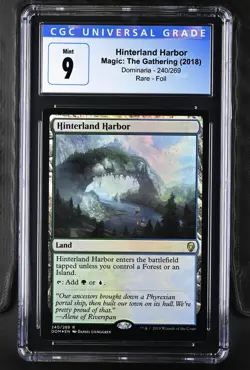 HINTERLAND HARBOR Dominaria Foil Rare CGC 9 MTG [Nostalgium] - Image 1
