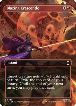 Blazing Crescendo - Borderless - MSH - MTG - NM - EN - 0340 - Image 1