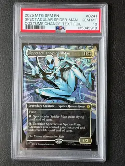2025 MTG Marvel Spectacular Spider-Man #241 #0241 Costume Change Foil PSA 10 - Image 1