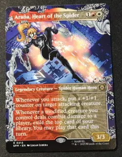 Arana, Heart Of The Spider - Borderless - SPM - MTG - EN - NM - 0213 - Image 1