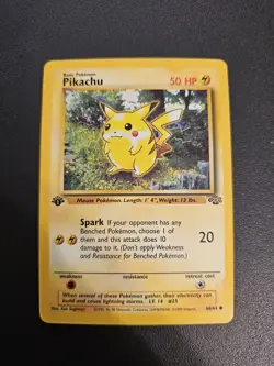 Pikachu - Jungle (1999) - 60/64 - 1st Edition - Vintage WOTC Pokemon Card LP - Image 1