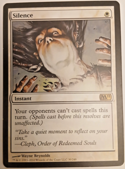 Magic the Gathering Silence 30/249 Rare LP 2010 M11 Core Set MTG - Image 1