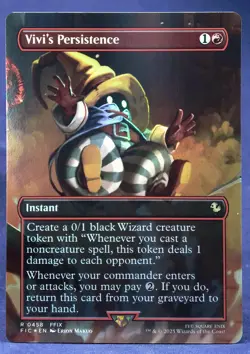 Vivi's Persistence (Borderless FOIL) MTG Commander: Final Fantasy - NM - Image 1
