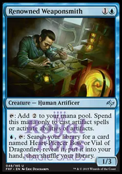 Renowned Weaponsmith 2x FOIL FRF MTG Fate Reforged Uncommon MINT blue - Image 1