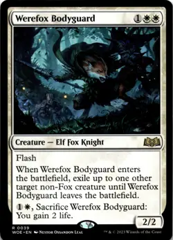 MTG Werefox Bodyguard Wilds of Eldraine NM R Magic - Image 1
