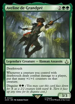 MTG ACR: Aveline de Grandpre (Legendary Creature Human Assassin) Regular Rare 40 - Image 1