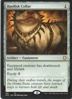 MTG: Adventures in the Forgotten Realms Commander: Basilisk Collar: LP Condition - Image 1