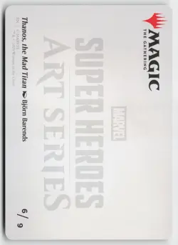 Thanos, the Mad Titan Art Card (/9) AAMSH 6 NM - Image 2