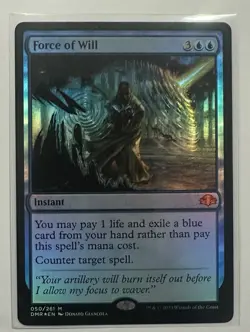 Mtg Magic Gathering Force of Will Dominaria Remastered Foil NM - Image 1