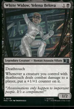 White Widow, Yelena Belova 676 Commander: Marvel Magic: The Gathering NM - Image 1
