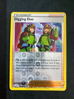 Pokemon Digging Duo 126/159 Crown Zenith Reverse Holo NM - Image 1