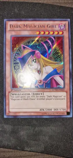 Dark Magician Girl SECRET RARE 1st Edition LCYW-EN022 Near Mint YU Gi Oh Card - Image 2