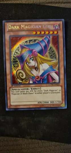 Dark Magician Girl SECRET RARE 1st Edition LCYW-EN022 Near Mint YU Gi Oh Card - Image 3