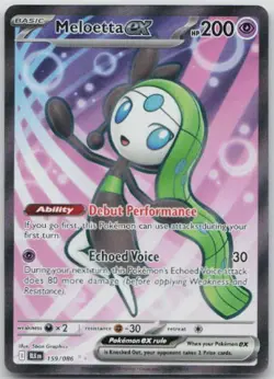 Meloetta ex Holo Ultra Rare SV: Black Bolt 159/086 NM - Image 1