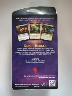 SAVAGE HUNGER (Brawl Deck) Magic the Gathering Throne of Eldraine Sealed New - Image 2