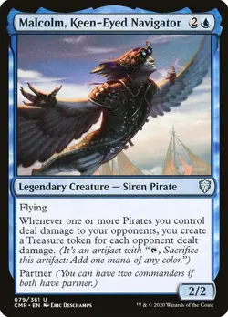 [MTG] Malcolm, Keen-Eyed Navigator (079) (CMR) LP-HP - Image 1