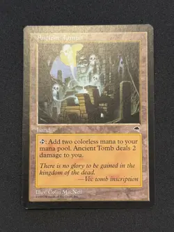 Magic The Gathering Ancient Tomb Tempest Card - Image 1