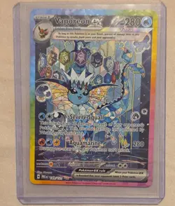 Vaporeon ex 149/131 Prismatic Evolutions Special Illustration Rare Pokemon TCG - Image 1