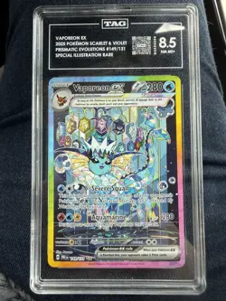 pokemon prismatic evolutions vaporeon ex 149/131 special illustration rare - Image 1