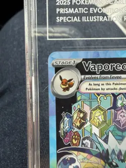 pokemon prismatic evolutions vaporeon ex 149/131 special illustration rare - Image 2