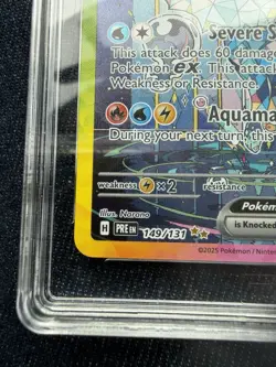 pokemon prismatic evolutions vaporeon ex 149/131 special illustration rare - Image 5