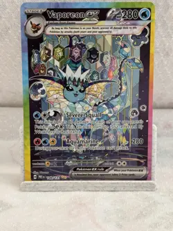 Pokemon: Prismatic Evolutions Vaporeon ex 149/131 Special Illustration Rare - Image 1