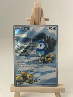 2025 Piplup 098/094 Phantasmal Flames Illustration Rare Pokemon TCG Card NM - Image 1