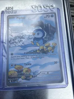 2025 Pokemon Phantasmal Flames Piplup Full Art Illustration Rare #098/094 - Image 1