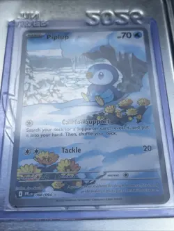 2025 Pokemon Phantasmal Flames Piplup Full Art Illustration Rare #098/094 - Image 2