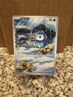 2025 Pokemon Phantasmal Flames Piplup Illustration Rare #098/094 - Image 1