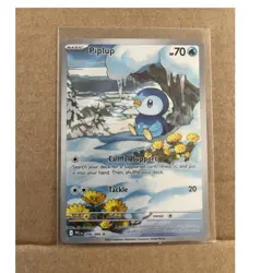 Pokemon Piplup 098/094 Illustration Rare Holo Me02: Phantasmal Flames 2025 - Image 1