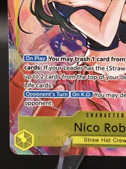 ONE PIECE NICO ROBIN EB03-055 ALT ART SUPER RARE ENG - Image 5