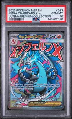 Pokemon PSA 10 Mega Charizard X ex 023 Ultra-Premium Collection Gem Mint - Image 1