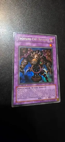 2003 Yu-Gi-Oh! Pharaonic Guardian Thousand-Eyes Restrict Secret Rare 1st Edition - Image 1
