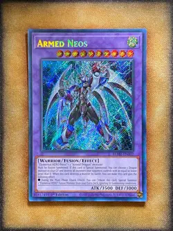 Yugioh Armed Neos BLMR-EN002 Secret Rare 1st Ed NM - Image 1