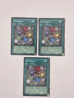 Yugioh Solidarity SDMM-EN030 1st Edition MP-LP - Set of 3 Cards - Image 1