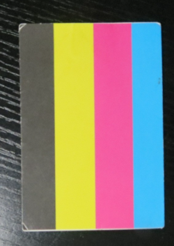 YUGIOH TEST PRINT CARD 4 COLOR NON-HOLO MISPRINT ERROR - Image 1