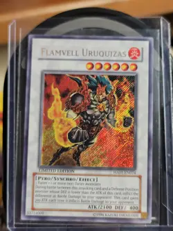 Yugioh- 1X Flamvell Uruquizas - Secret Rare - Limited - HA01-EN024 - Near Mint - Image 3