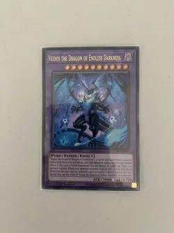 Yugioh Veidos the Dragon of Endless Darkness LEDE-EN092 Ultra Rare 1st Ed NM - Image 1