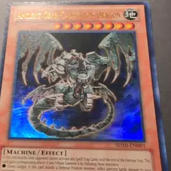 Yu-Gi-Oh! TCG Konami Ancient Gear Gadjiltron Dragon SD10-EN001 Ultra Foil - Image 2