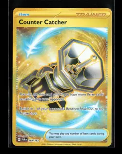 Counter Catcher 264/182 UR Pokemon TCG Paradox Rift Ultra Rare Trainer Card NM - Image 1