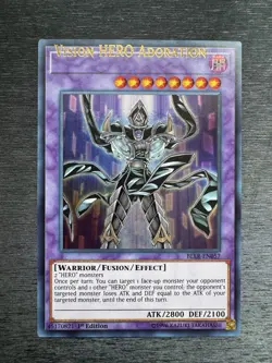 YuGiOh! Vision Hero Adoration BLLR - Error Misprint Name Shift 1st Ed Near Mint - Image 2