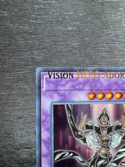 YuGiOh! Vision Hero Adoration BLLR - Error Misprint Name Shift 1st Ed Near Mint - Image 3